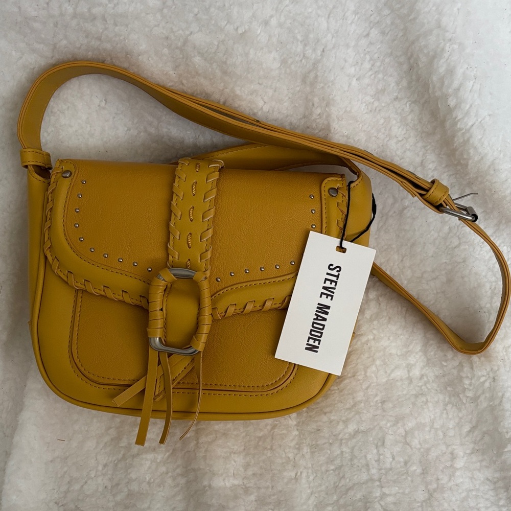 Steve Madden Mustard Yellow Crossbody Bag